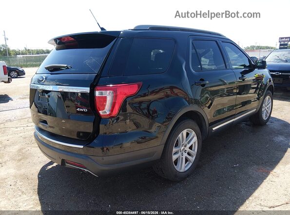1FM5K8D85JGA61654 2018 FORD EXPLORER Black უკანა მარჯვენა