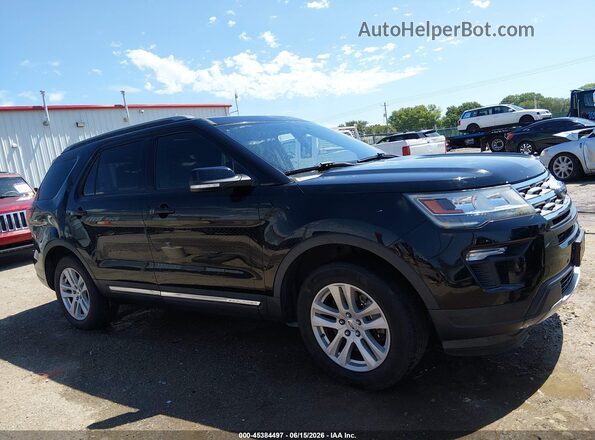 1FM5K8D85JGA61654 2018 FORD EXPLORER Black უკანა სალონის ხედი