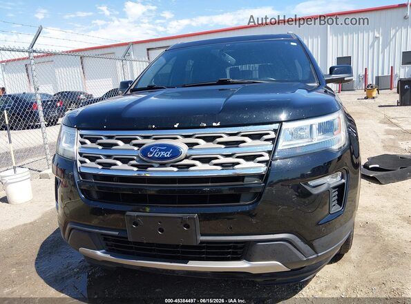 1FM5K8D85JGA61654 2018 FORD EXPLORER Black ხელსაწყოთა პანელის ხედი