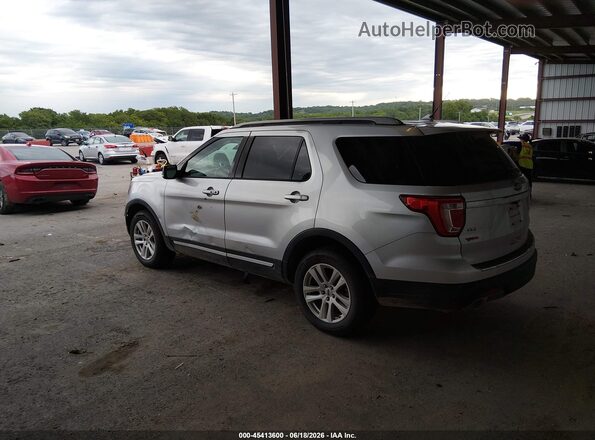 1FM5K8D85JGC07101 2018 FORD EXPLORER Silver Trasero izquierdo