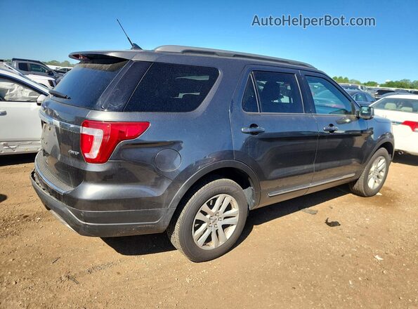 1FM5K8D85JGC77116 2018 FORD EXPLORER Gray Rear right