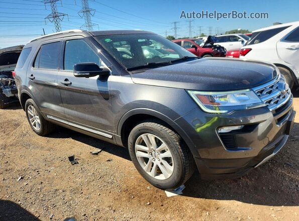 1FM5K8D85JGC77116 2018 FORD EXPLORER Gray Front right