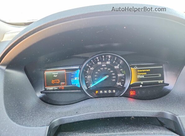 1FM5K8D85JGC77116 2018 FORD EXPLORER Gray Instrument cluster view