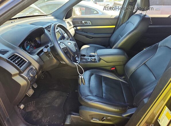 1FM5K8D85JGC77116 2018 FORD EXPLORER Gray Front interior view