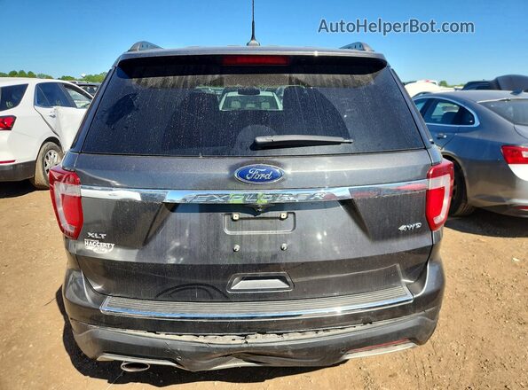 1FM5K8D85JGC77116 2018 FORD EXPLORER Gray Rear view
