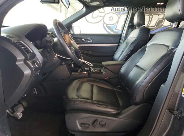 1FM5K8D85KGA52468 2019 FORD EXPLORER Charcoal Widok wnętrza z przodu