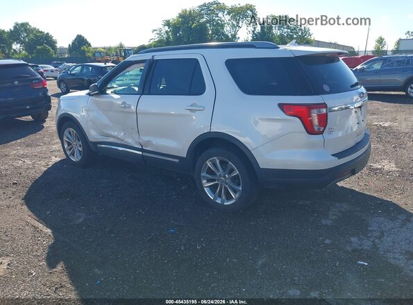1FM5K8D85KGA82764 2019 FORD EXPLORER White Trasero izquierdo