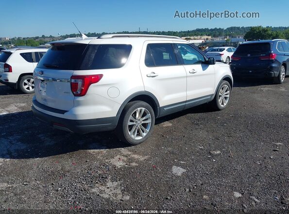 1FM5K8D85KGA82764 2019 FORD EXPLORER White Trasero derecho