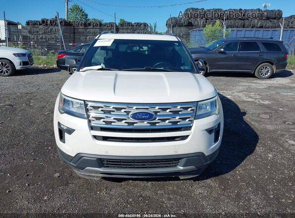 1FM5K8D85KGA82764 2019 FORD EXPLORER White Vista del cuadro de instrumentos