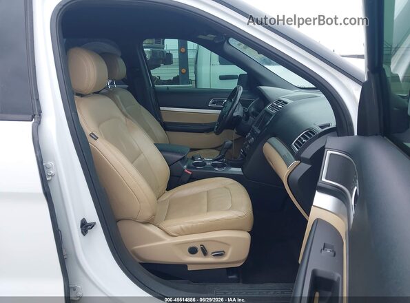 1FM5K8D86GGA77516 2016 FORD EXPLORER White Вид салону спереду
