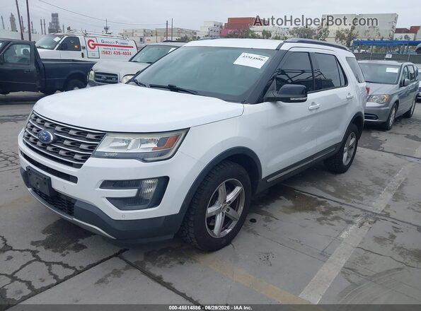 1FM5K8D86GGA77516 2016 FORD EXPLORER White Передня ліва чверть