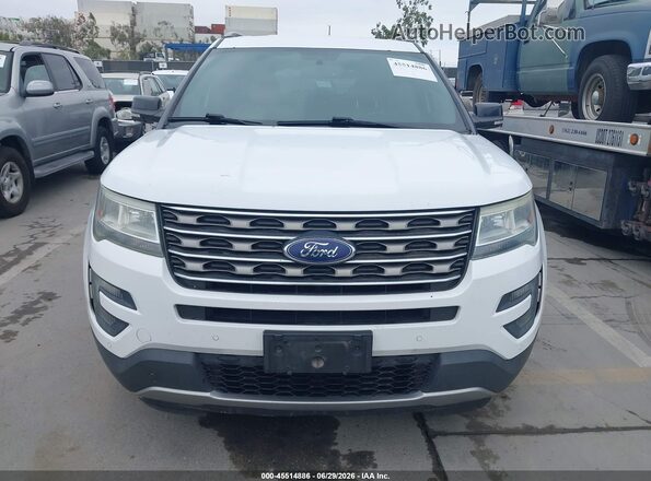 1FM5K8D86GGA77516 2016 FORD EXPLORER White Вид щитка приладів
