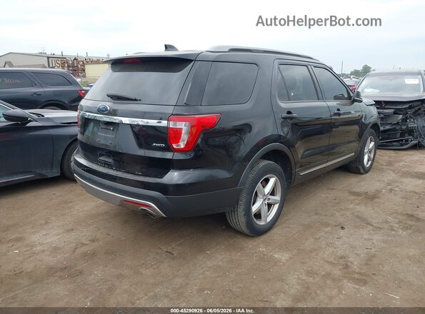1FM5K8D86HGA52147 2017 FORD EXPLORER Black Trasero derecho