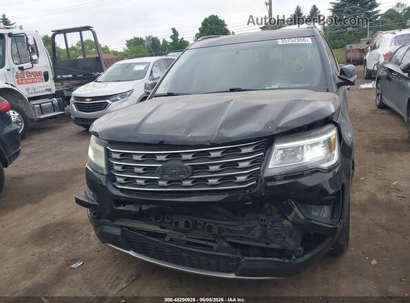 1FM5K8D86HGA52147 2017 FORD EXPLORER Black Vista del cuadro de instrumentos
