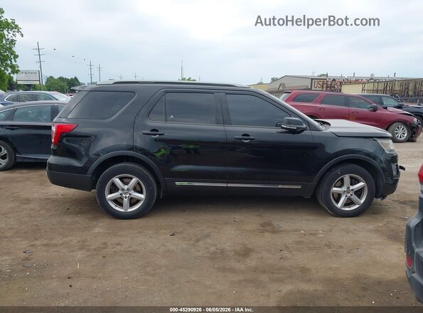 1FM5K8D86HGA52147 2017 FORD EXPLORER Black Vista interior trasera