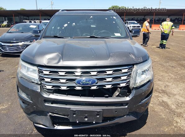 1FM5K8D86HGB42592 2017 FORD EXPLORER Серый Вид щитка приборов