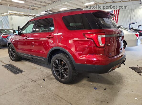 1FM5K8D86HGC61856 2017 FORD EXPLORER Красный Задняя левая четверть