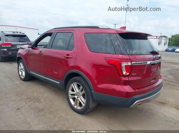 1FM5K8D86HGC64966 2017 FORD EXPLORER Red Tył lewy