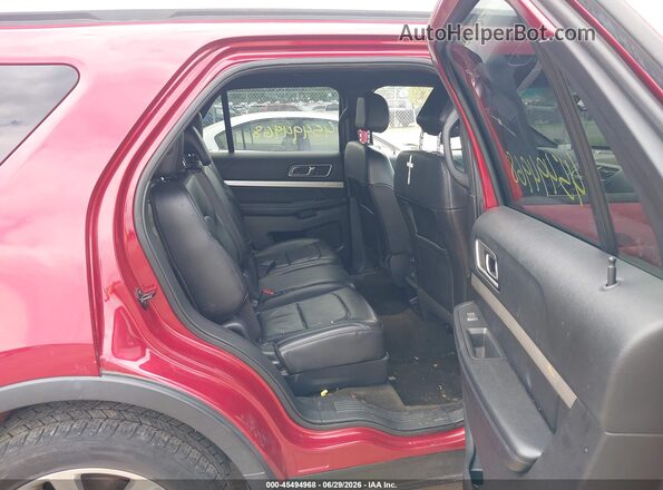 1FM5K8D86HGC64966 2017 FORD EXPLORER Red Widok naklejki z numerem VIN