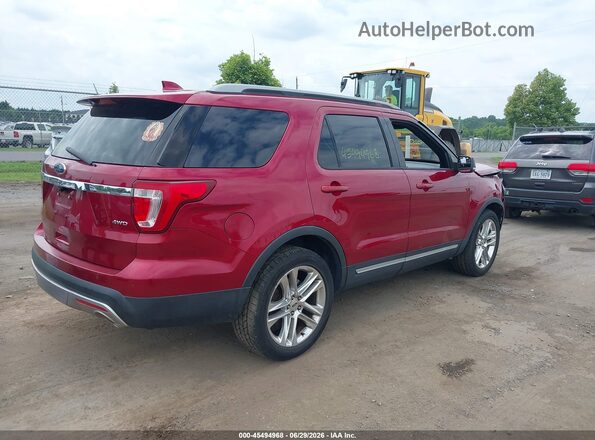 1FM5K8D86HGC64966 2017 FORD EXPLORER Red Tył prawy