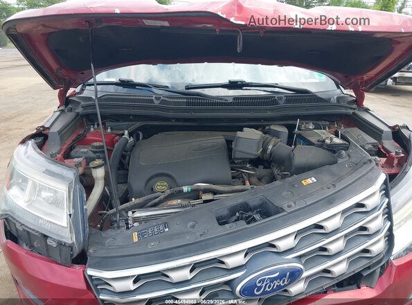 1FM5K8D86HGC64966 2017 FORD EXPLORER Red Widok z tyłu