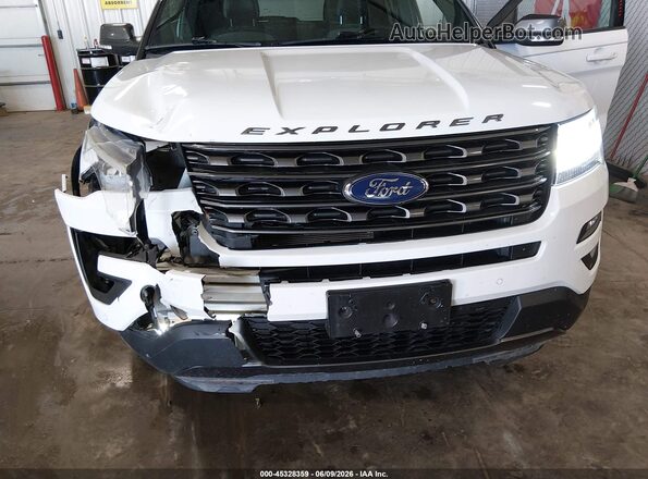 1FM5K8D86HGD81625 2017 FORD EXPLORER Белый Вид спереди