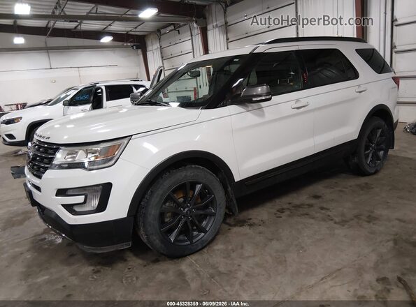1FM5K8D86HGD81625 2017 FORD EXPLORER Белый Передняя левая четверть