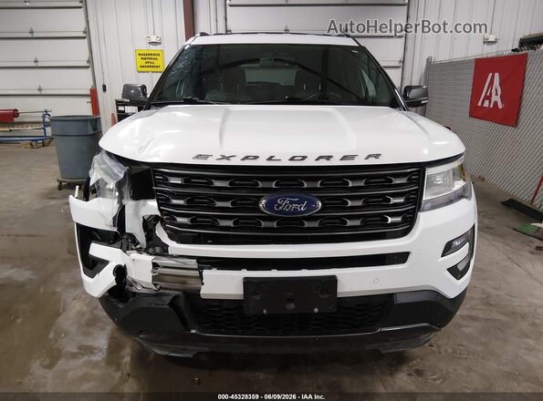 1FM5K8D86HGD81625 2017 FORD EXPLORER Белый Вид щитка приборов