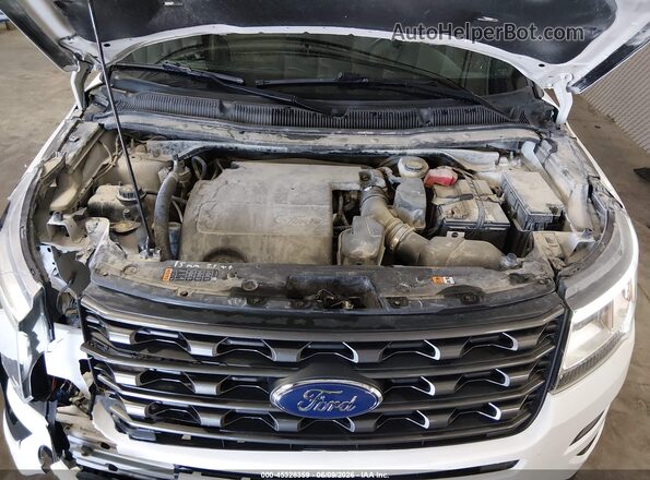 1FM5K8D86HGD81625 2017 FORD EXPLORER Белый Вид сзади