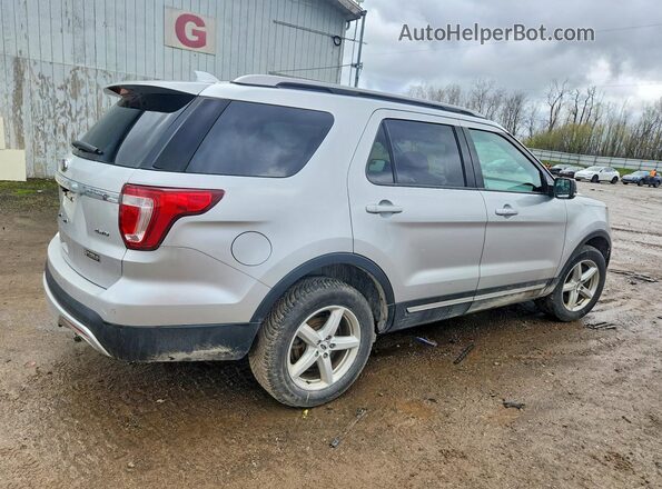 1FM5K8D86HGE22061 2017 FORD EXPLORER Silver Tył prawy