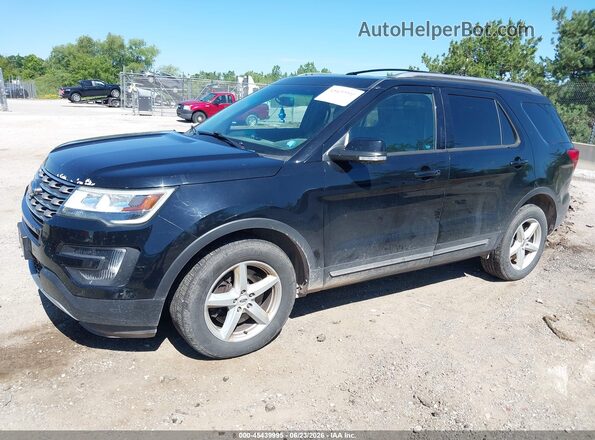 1FM5K8D87GGA13548 2016 FORD EXPLORER Black Передня ліва чверть