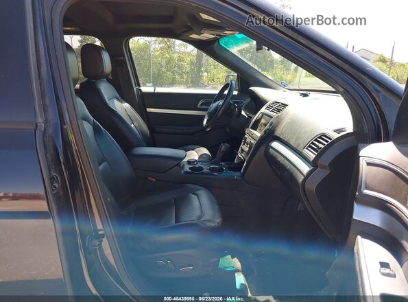 1FM5K8D87GGA13548 2016 FORD EXPLORER Black Вид салону спереду