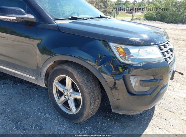 1FM5K8D87GGA13548 2016 FORD EXPLORER Black Вид спереду