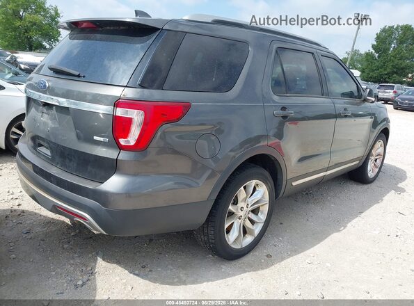 1FM5K8D87GGA17292 2016 FORD EXPLORER Gray Задня права чверть