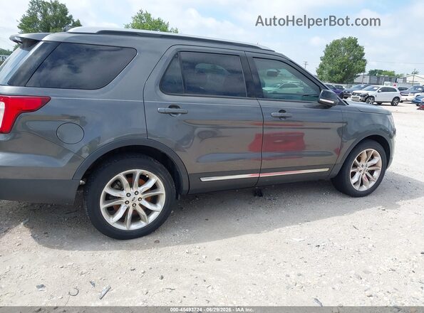 1FM5K8D87GGA17292 2016 FORD EXPLORER Gray Вид задньої частини салону
