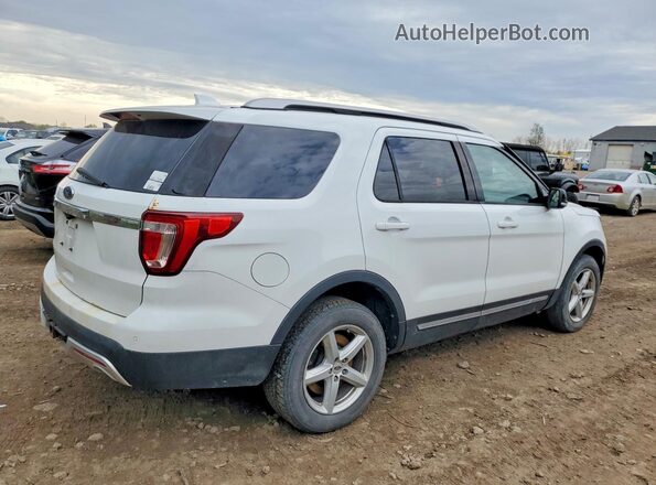 1FM5K8D87GGA39499 2016 FORD EXPLORER White Trasero derecho