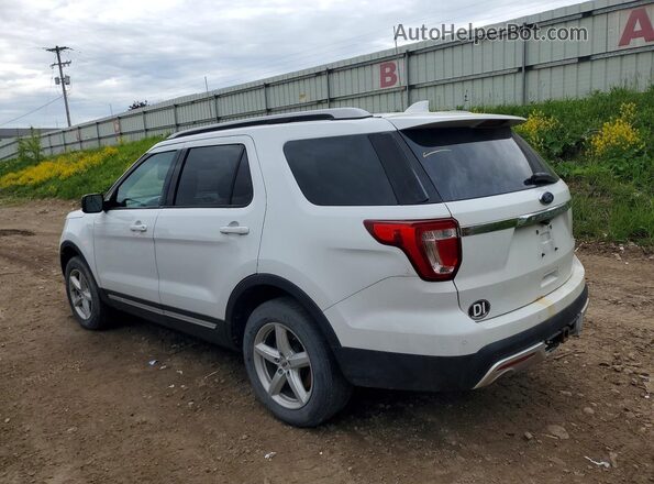 1FM5K8D87GGA39499 2016 FORD EXPLORER White Trasero izquierdo