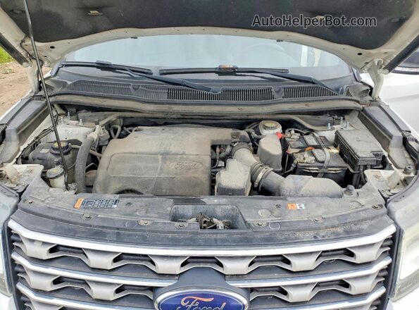 1FM5K8D87GGA39499 2016 FORD EXPLORER White Vista interior trasera