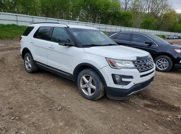1FM5K8D87GGA39499 2016 FORD EXPLORER White Delantero derecho