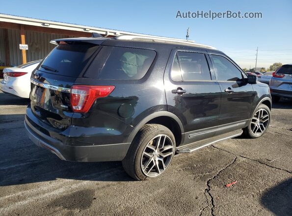 1FM5K8D87GGA43858 2016 FORD EXPLORER Черный Задняя правая четверть