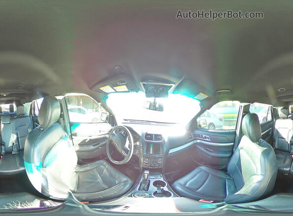 1FM5K8D87GGA43858 2016 FORD EXPLORER Черный Панорамный вид салона 360°