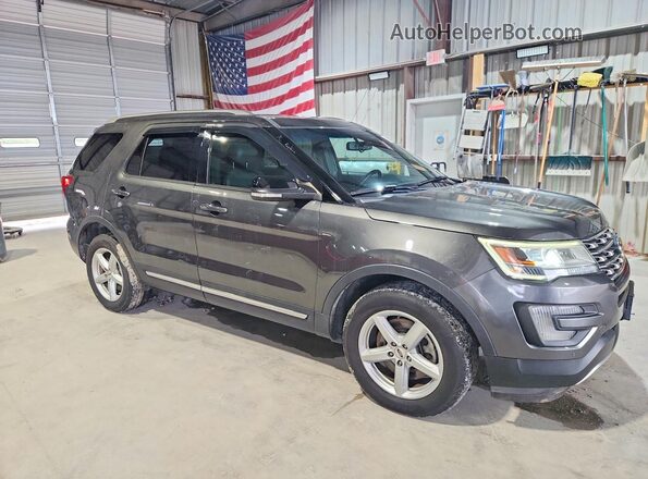 1FM5K8D87GGC33627 2016 FORD EXPLORER Charcoal Przód prawy