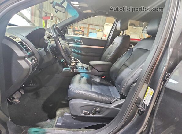 1FM5K8D87GGC33627 2016 FORD EXPLORER Charcoal Widok wnętrza z przodu