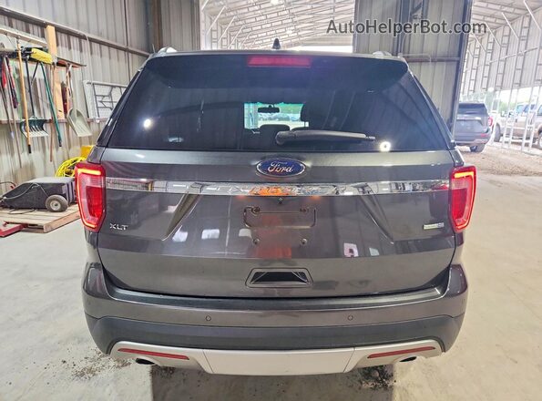 1FM5K8D87GGC33627 2016 FORD EXPLORER Charcoal Widok z tyłu