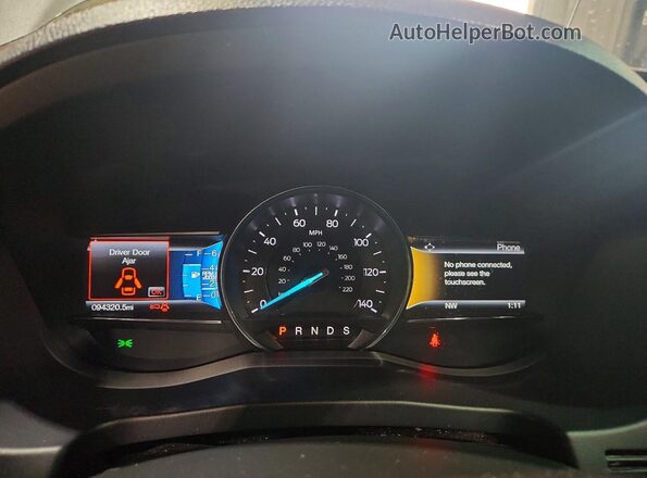 1FM5K8D87GGC33627 2016 FORD EXPLORER Charcoal Widok zestawu wskaźników