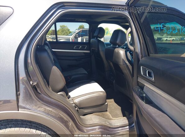 1FM5K8D87HGA41738 2017 FORD EXPLORER Black Vista de la etiqueta del VIN