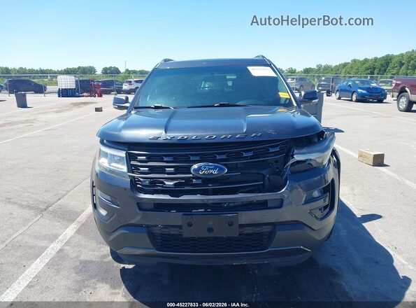1FM5K8D87HGA41738 2017 FORD EXPLORER Black Vista del cuadro de instrumentos