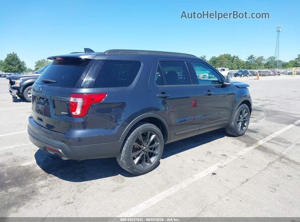 1FM5K8D87HGA41738 2017 FORD EXPLORER Black Trasero derecho