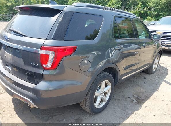 1FM5K8D87HGA91314 2017 FORD EXPLORER Gray Задня права чверть