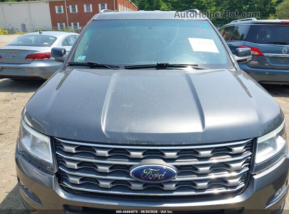 1FM5K8D87HGA91314 2017 FORD EXPLORER Gray Вид щитка приладів
